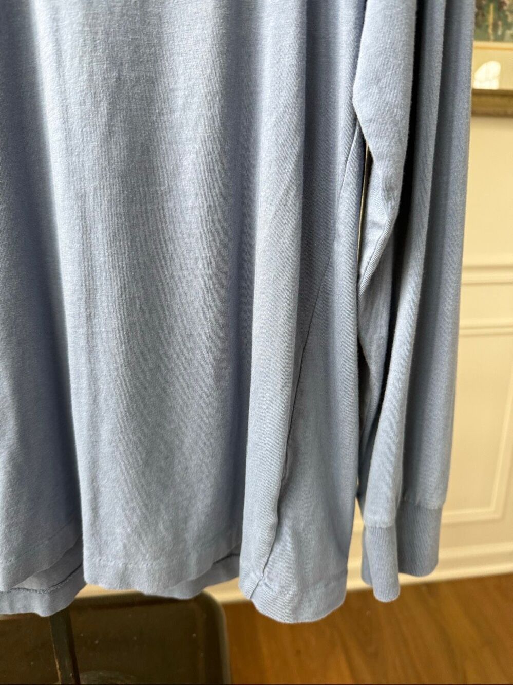 Polo Ralph Lauren Medium Blue Pocket Long Sleeve TShirt M - Picture 5 of 6